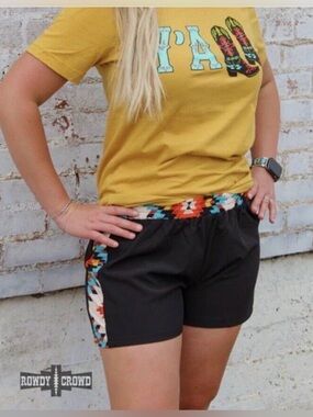 Women's Rowdy Crowd Akoma Aztec Shorts